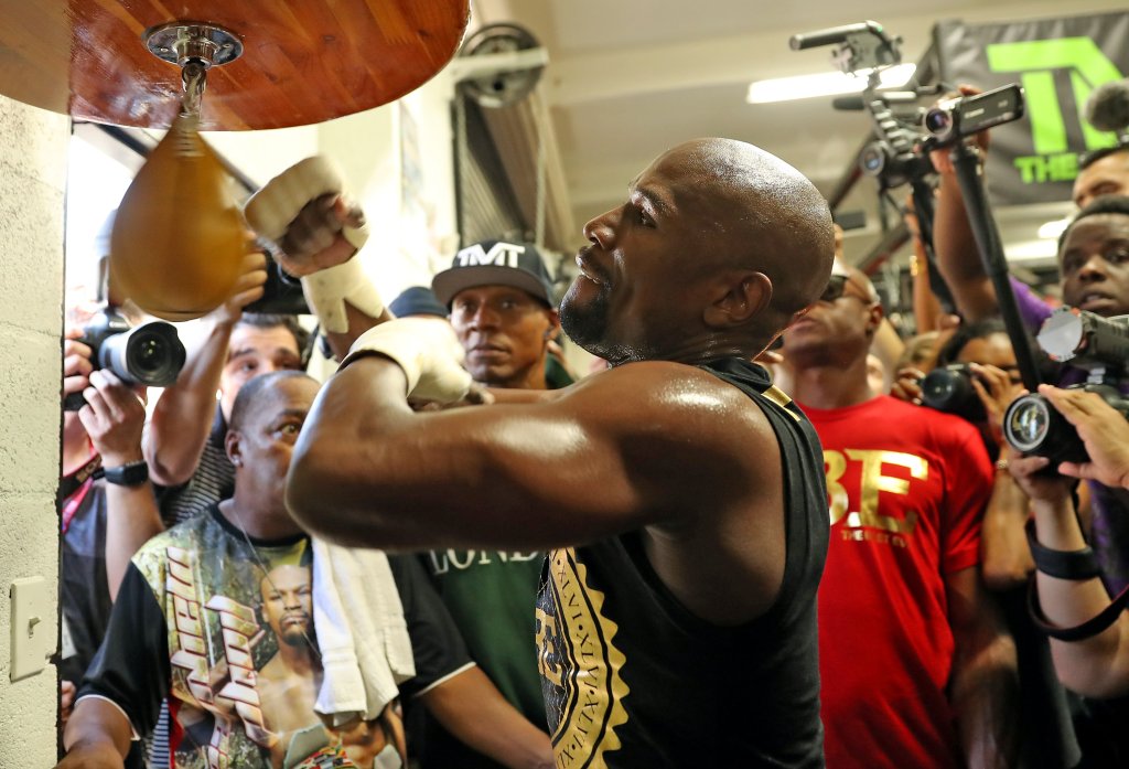 Media Day at The Mayweather Gym