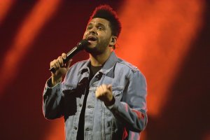 The Weeknd performing at the SSE Hydro
