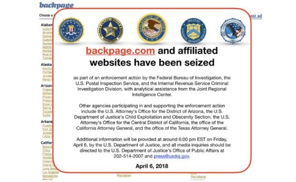 backpage shut down feds