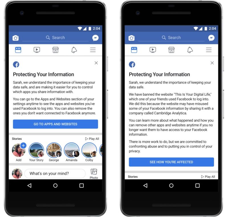 Facebook To Notify Users If Their Data Was Stolen