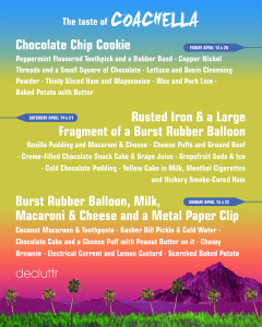 Decluttr Coachella Tastes Lineup