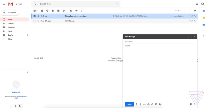 new gmail design 2