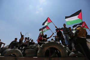 Protest at Gaza-Israel border