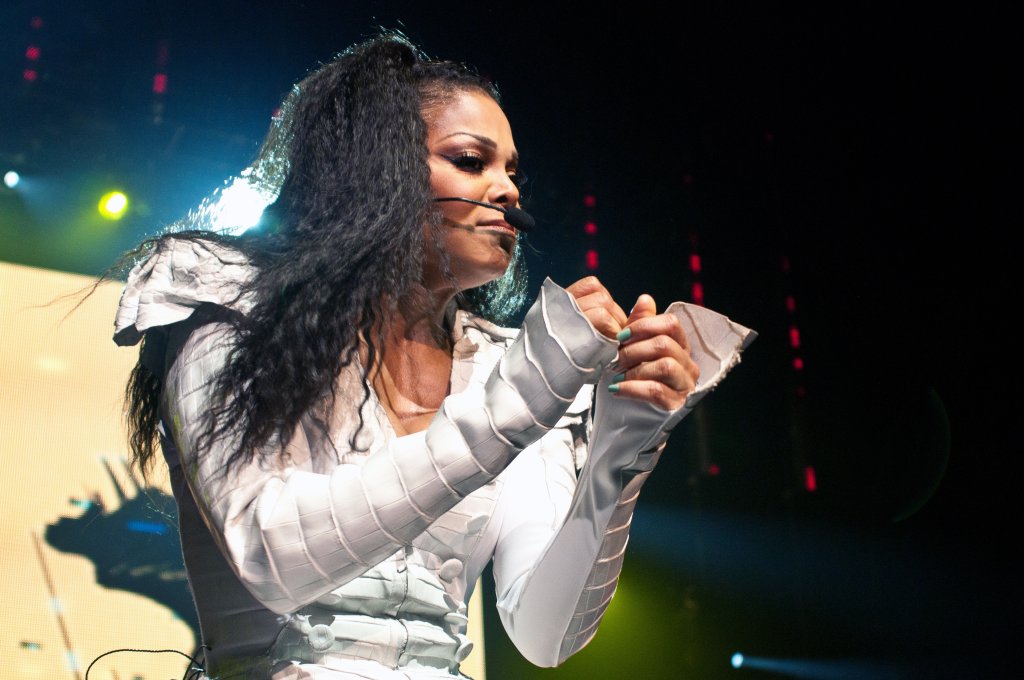 Janet Jackson Performs live at Olympia Hall in Paris in France