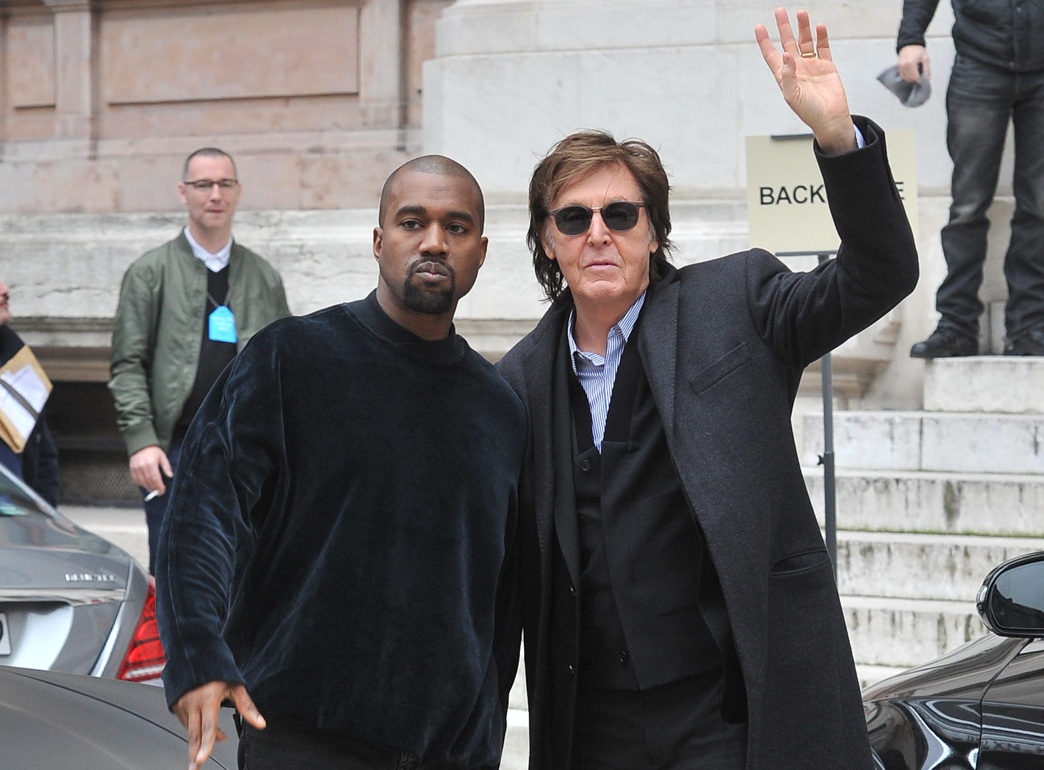 Kim Kardashian West and Kanye West Sighting In Paris - March 09, 2015