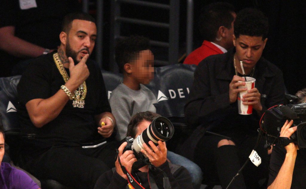 Celebrities spotted at the Los Angeles Lakers game