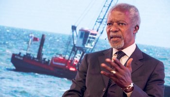 Kofi Annan visits the Netherlands