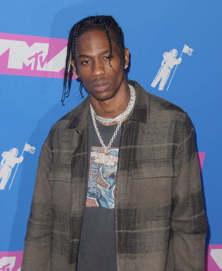 Travis Scott kept it modest.