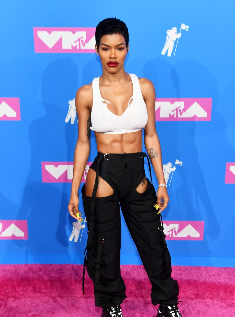 Teyana Taylor showed off her abs.