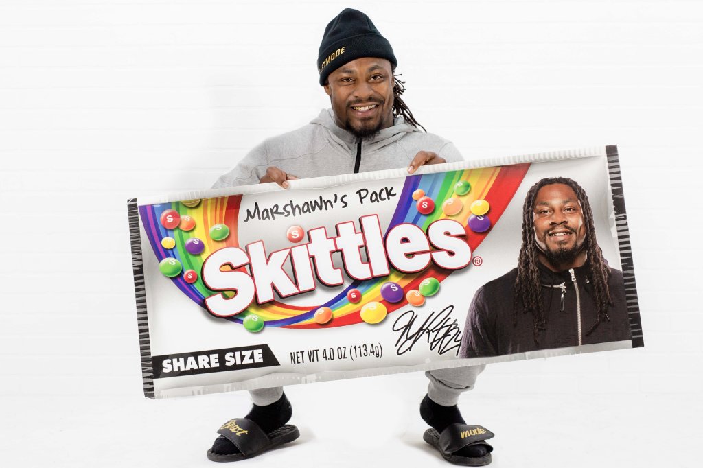 marshawn lynch skittles dispenser