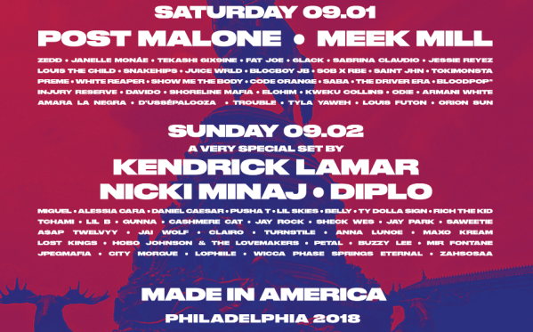 Made In America Festival Flier 2018