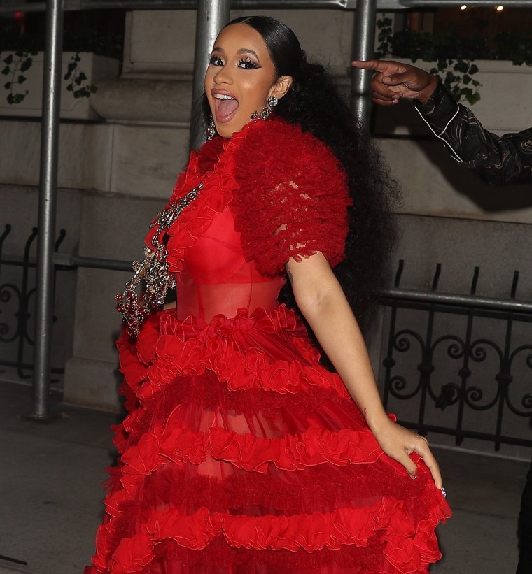 Cardi B at Harper's BAZAAR party