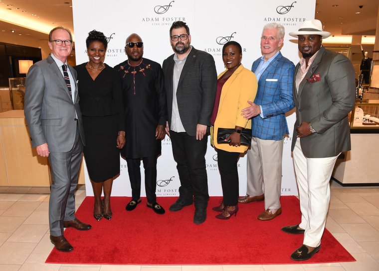Jeezy hosts the Adam Foster Jewelry launch with philanthropists Phyllis Newhouse and Jack Sawyer.