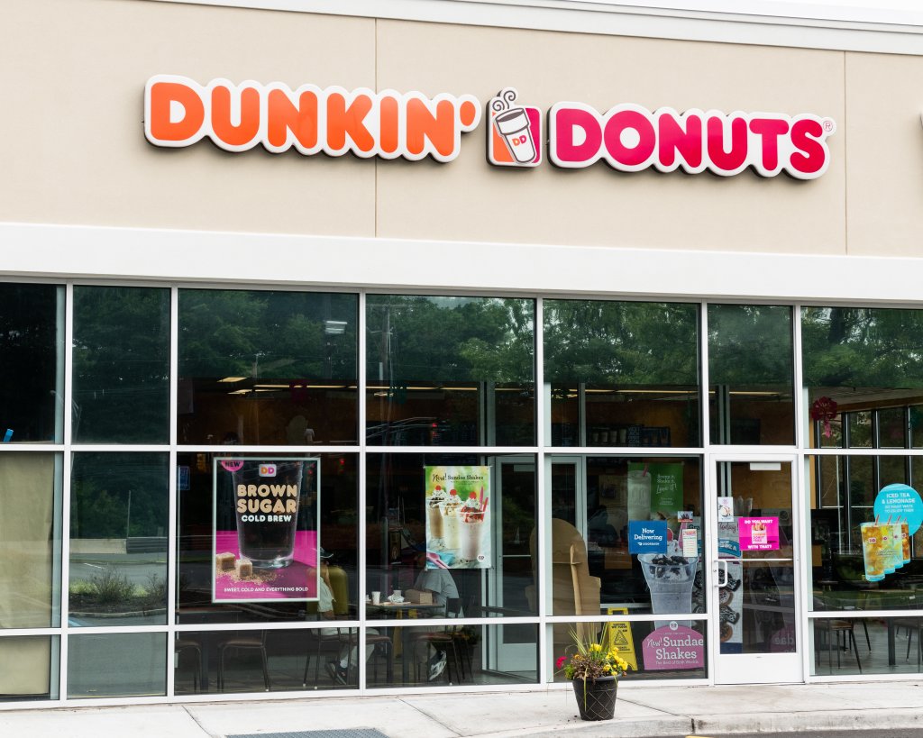 Dunkin' Donuts store in North Brunswick Township, New Jersey...