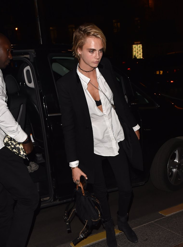 Cara Delevingne gives us exhausted rockstar.