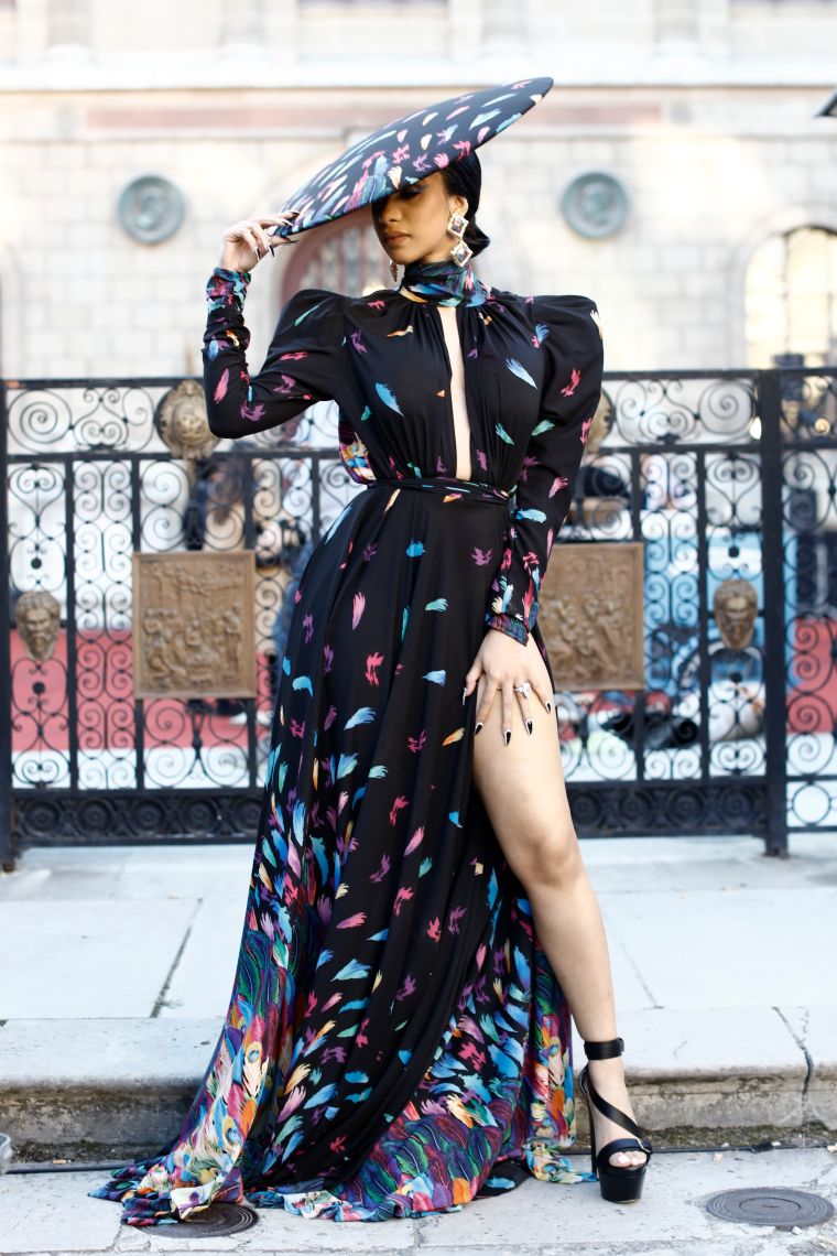 Cardi B slays Paris Fashion Week.