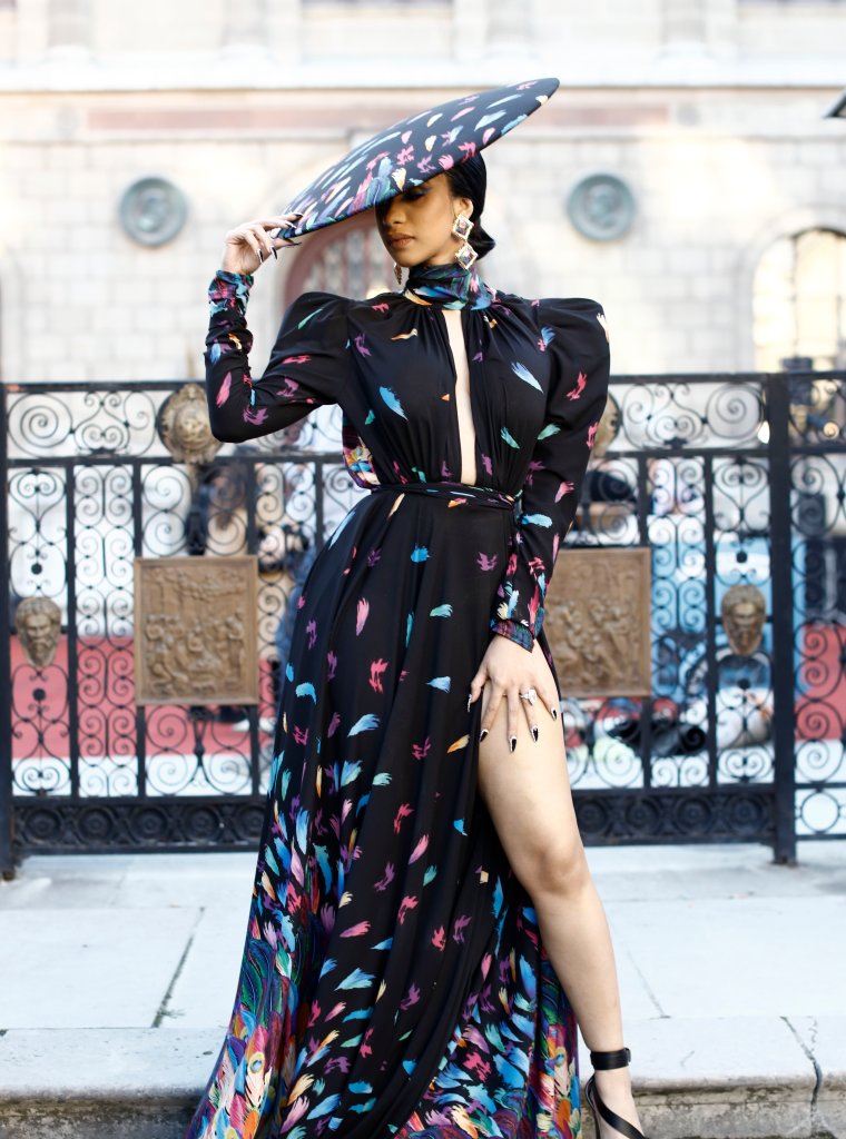 Cardi B slays Paris Fashion Week.