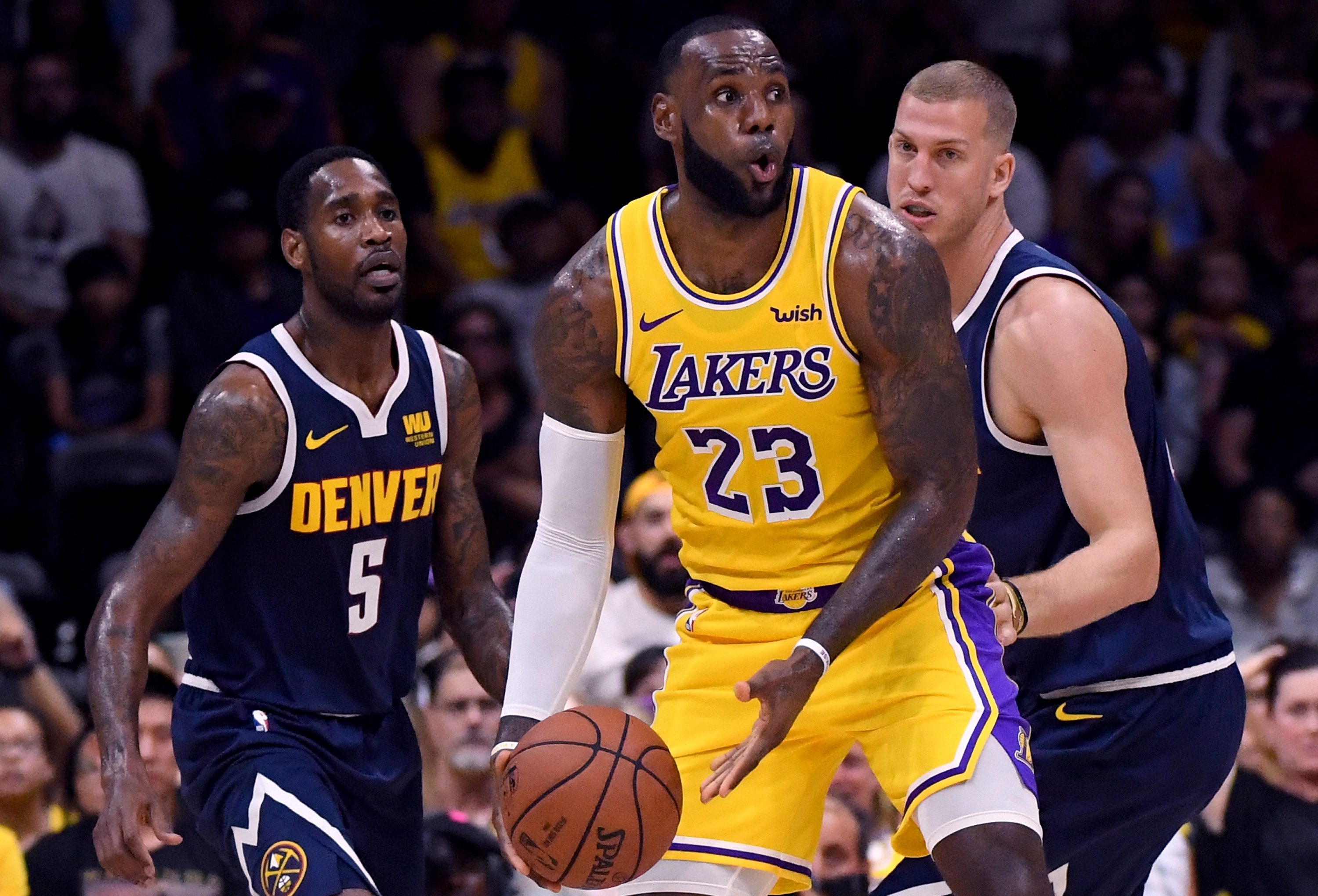 Denver Nuggets v Los Angeles Lakers