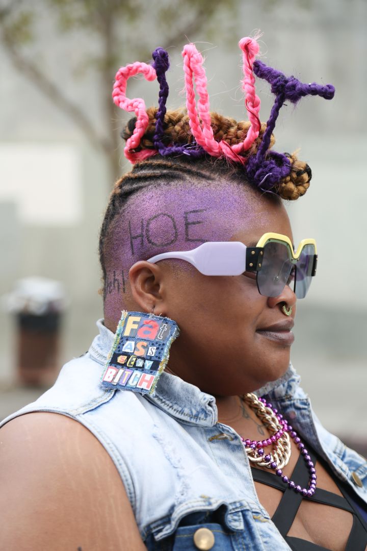 A closer look at one of this year’s SlutWalk participants.