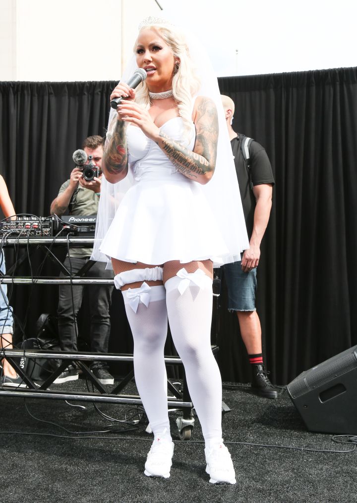 Amber Rose hits the stage at her annual SlutWalk.