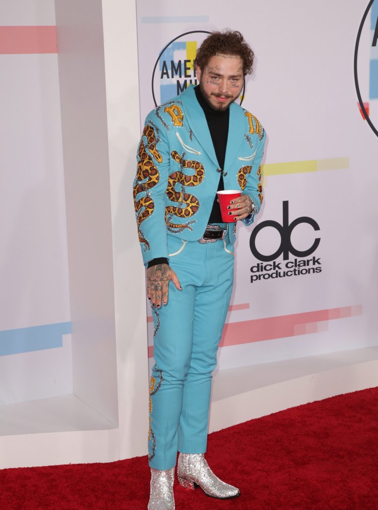 Post Malone - 2018 American Music Awards Arrivals at Microsoft Theater