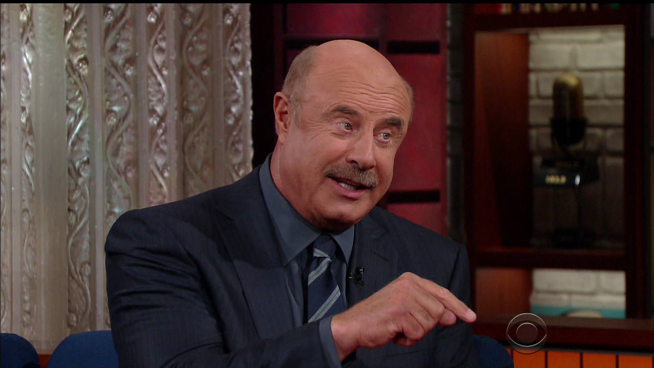 Phil McGraw during an appearance on CBS's 'The Late Show with Stephen Colbert.'