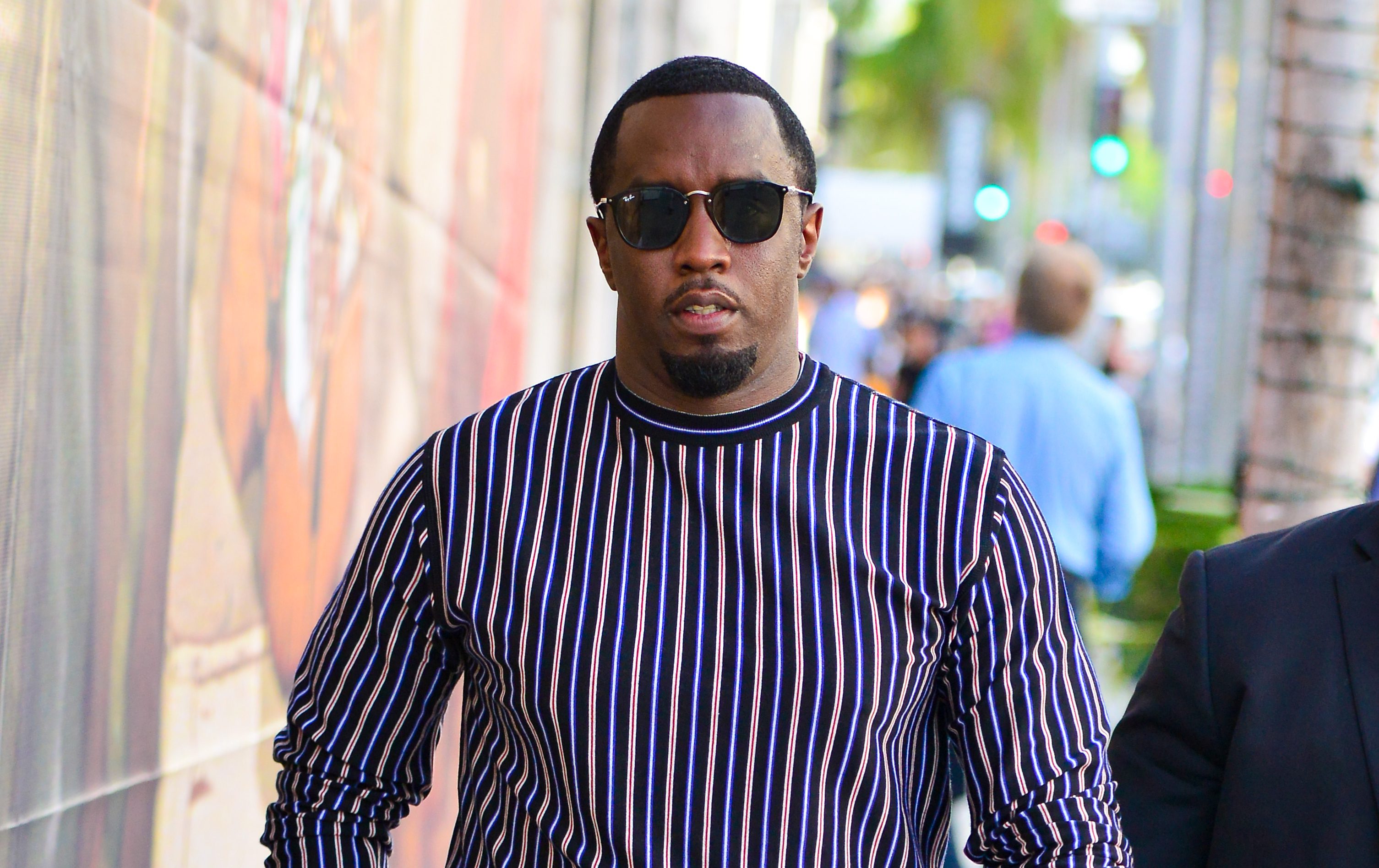 Sean Combs out shopping at the Gucci Store