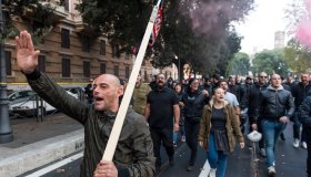 Far-right Group Protest In Rome
