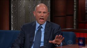 Michael Avenatti during an appearance on CBS' 'The Late Show with Stephen Colbert.'
