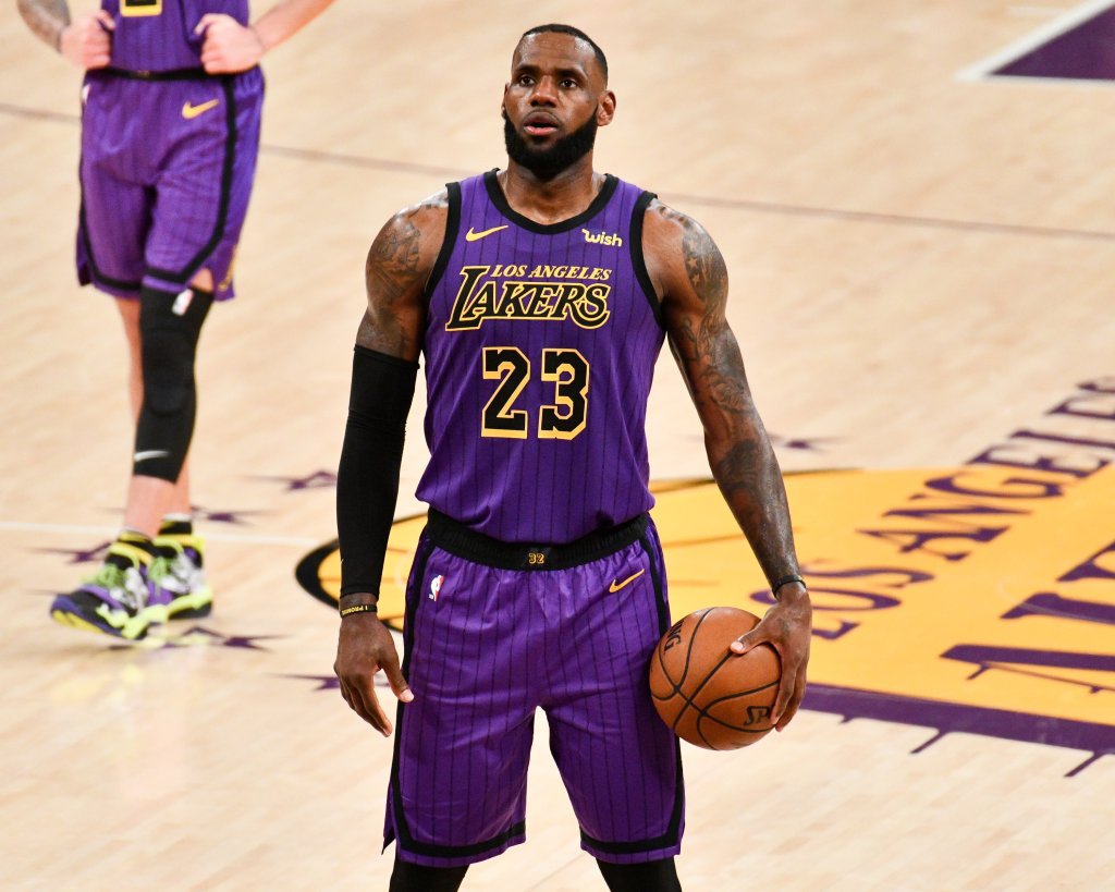 Celebrities At The Los Angeles Lakers Game