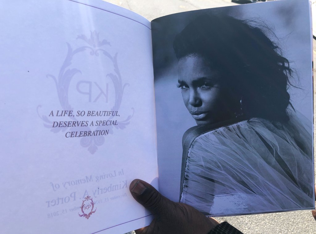 Kim Porter Funeral Program