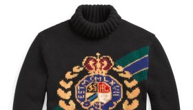Polo Ralph Lauren Wool Turtleneck Crest Sweater