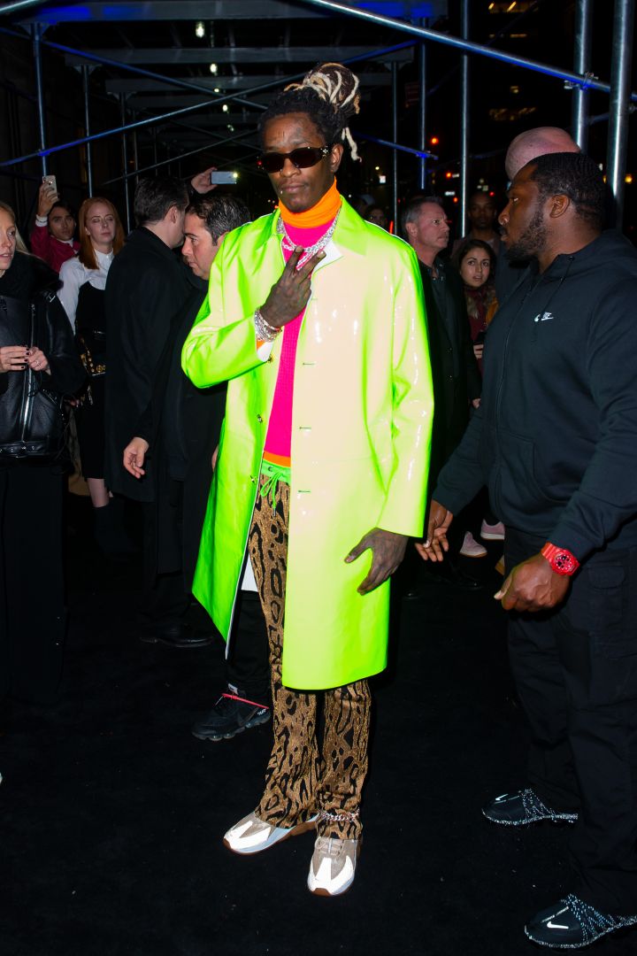 Young Thug wore the brightest colors known to mankind.