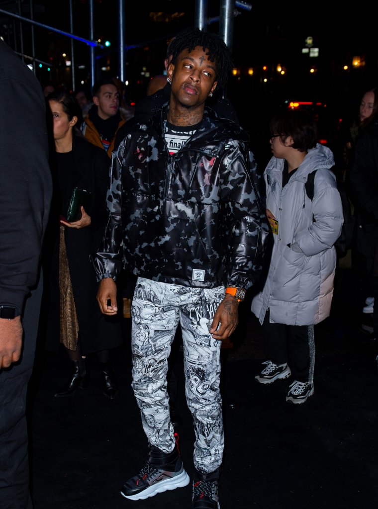 21 Savage was looking like he had better places to be.