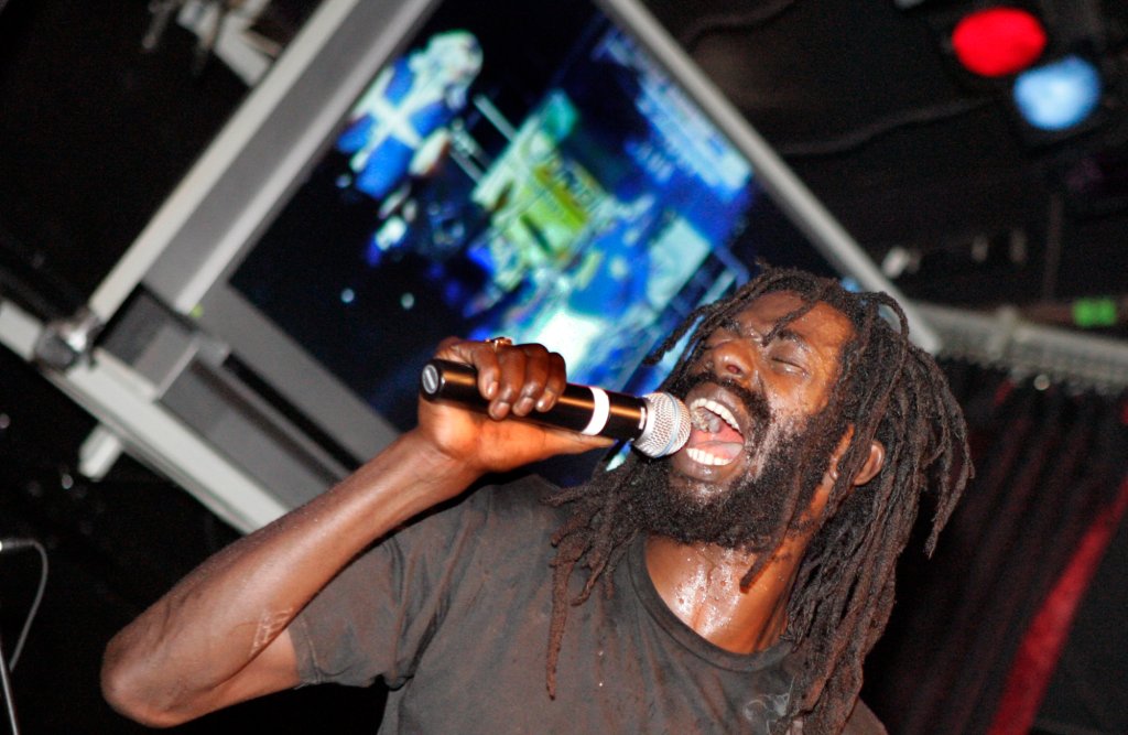 Controversial reggae dancehall star Buju Banton at the Century Club in Century City.