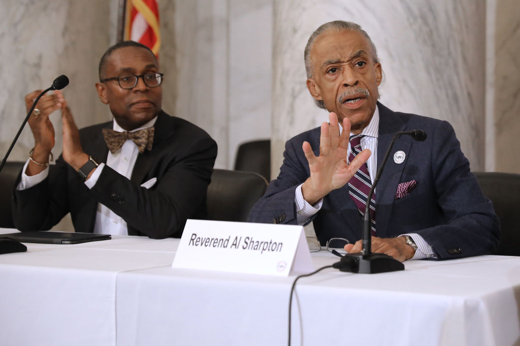 Democratic Senators Speak About Their Legislative Agenda To A Meeting Of Al Sharpton's National Action Network In DC