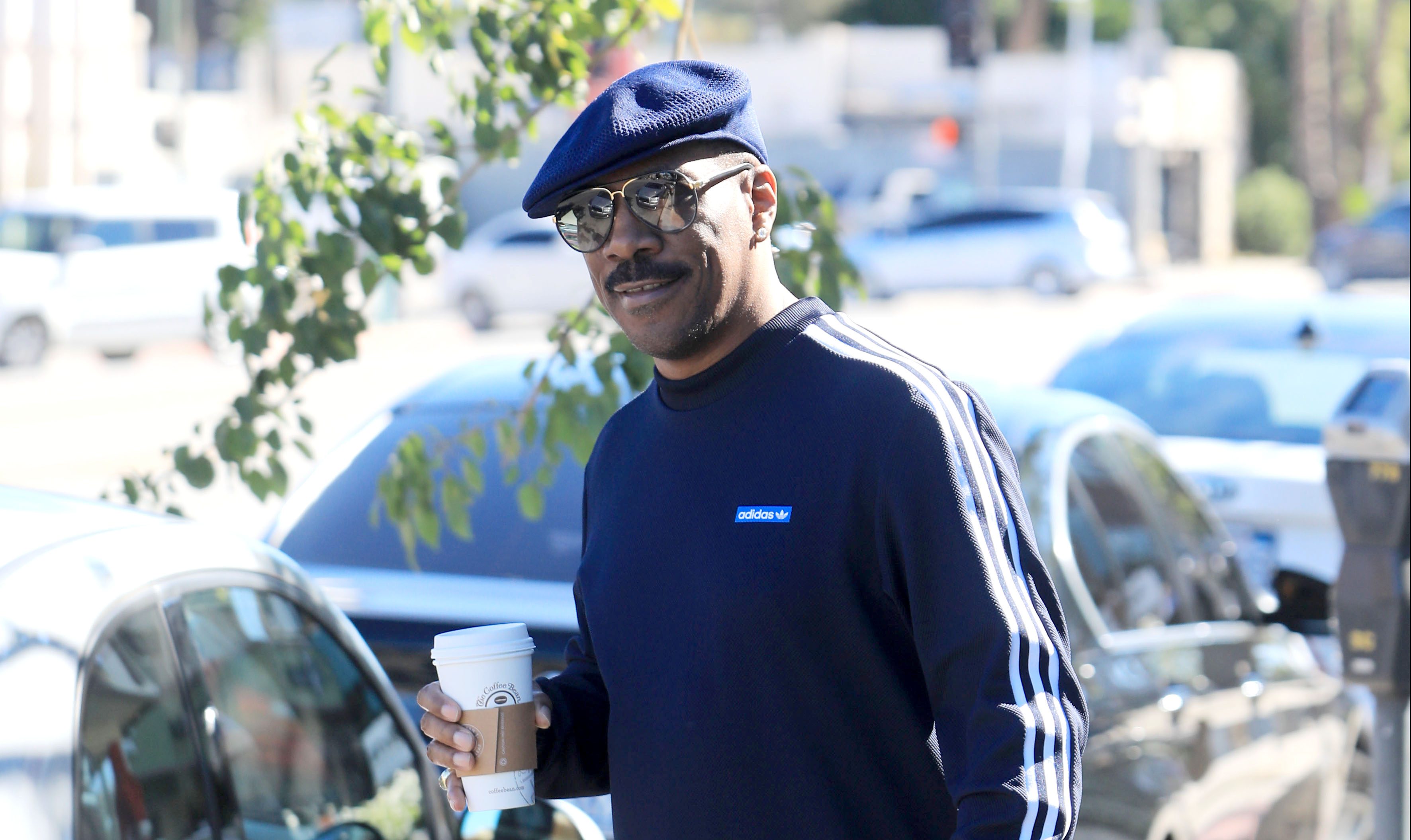 Eddie Murphy goes solo for a coffee in LA