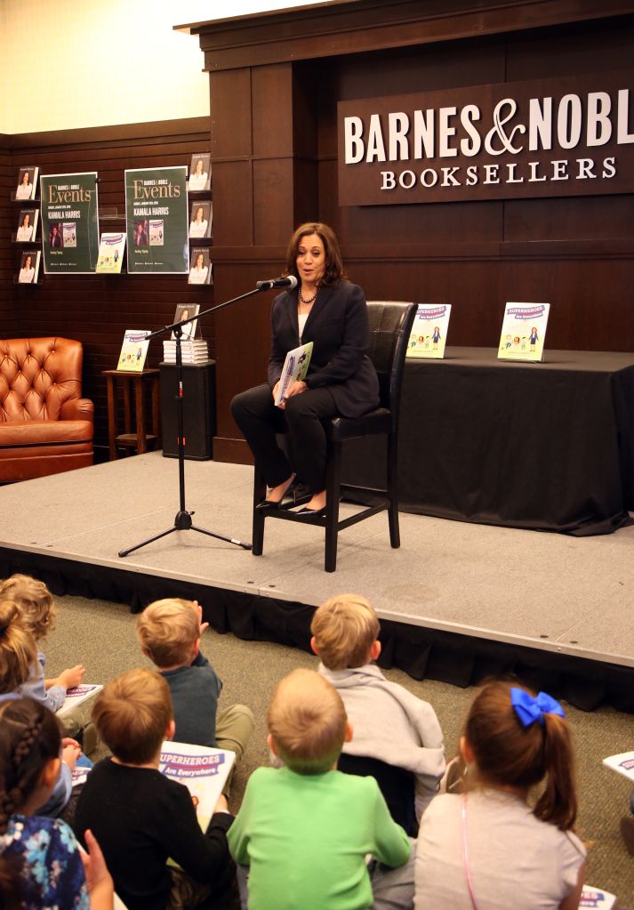 Kamala Harris Signs Copies Of Her New Book "Superheros Are Everywhere"