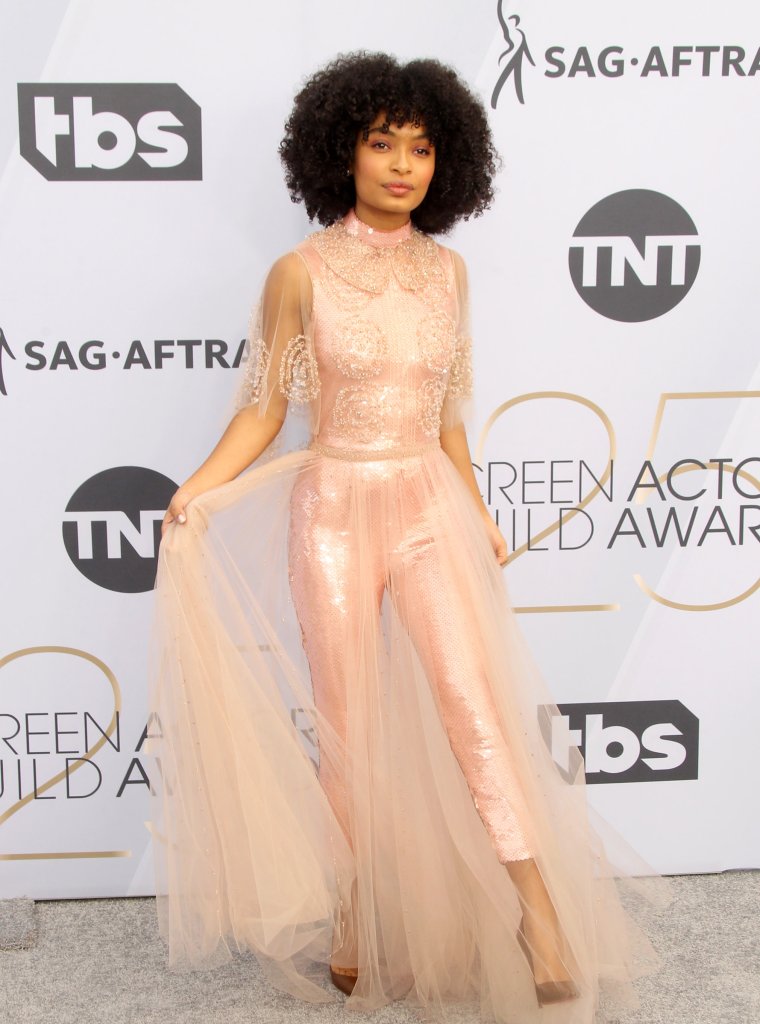 Yara Shahidi goes sheer.