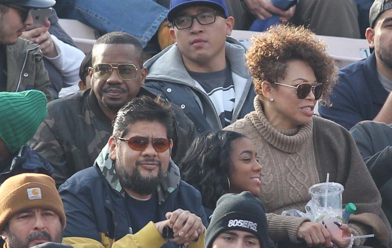 Celebrity sightings at the Rams game