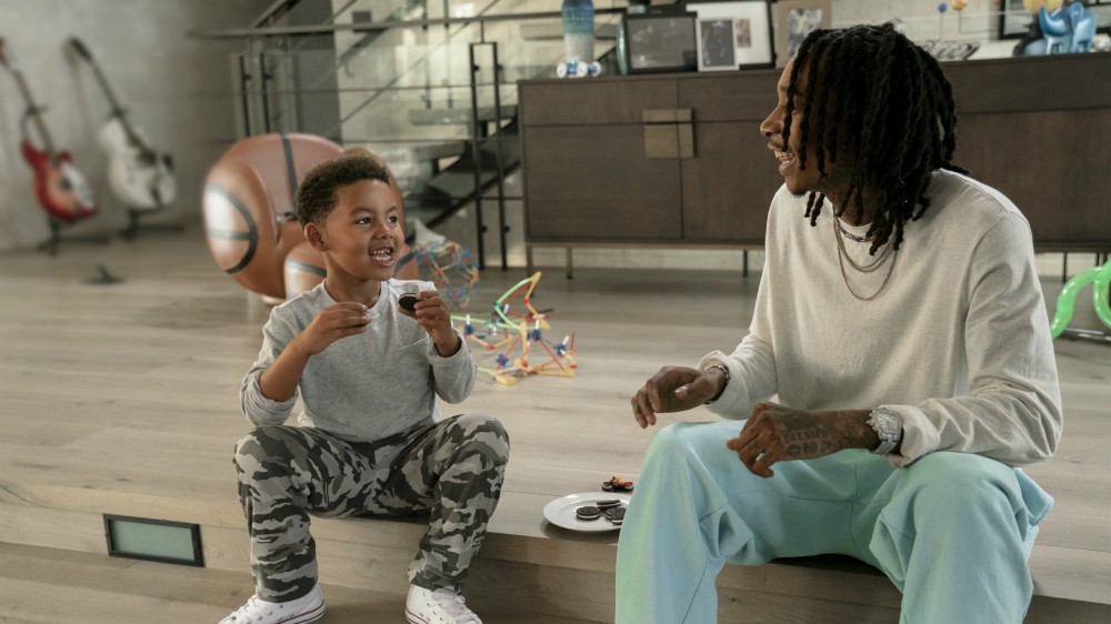 Wiz Khalifa aka Cameron Thomaz and son Sebastian Taylor Thomaz
