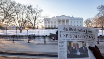 Activists Distribute 'Bye-Bye 45' A Satire Edition Of The Washington Post
