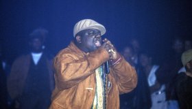 Notorious B.I.G. performs live
