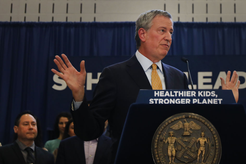 Mayor Bill De Blasio Announces 'Meatless Mondays' For New York City Public Schools