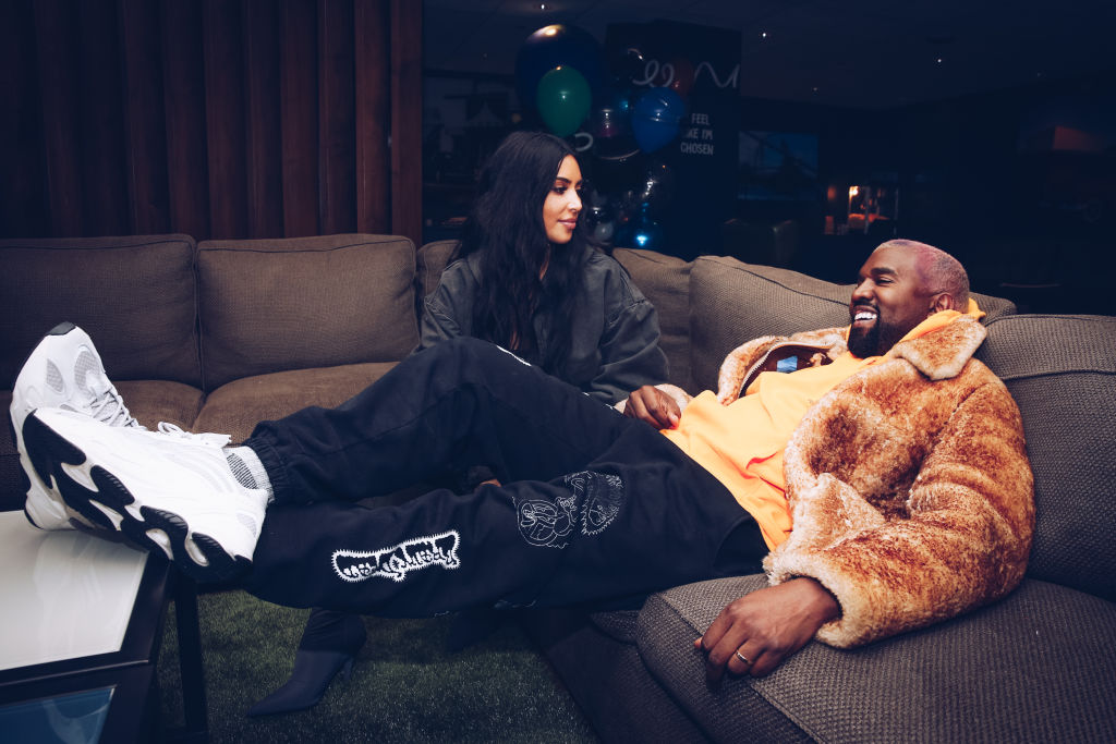 Kim Kardashian And Kanye West Attend The Travis Scott Astroworld Tour At The Forum