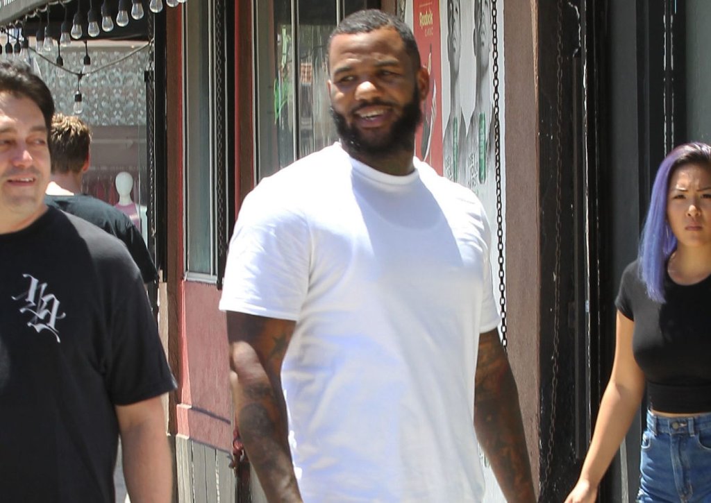 Rapper The Game goes shopping at Brooklyn Projects