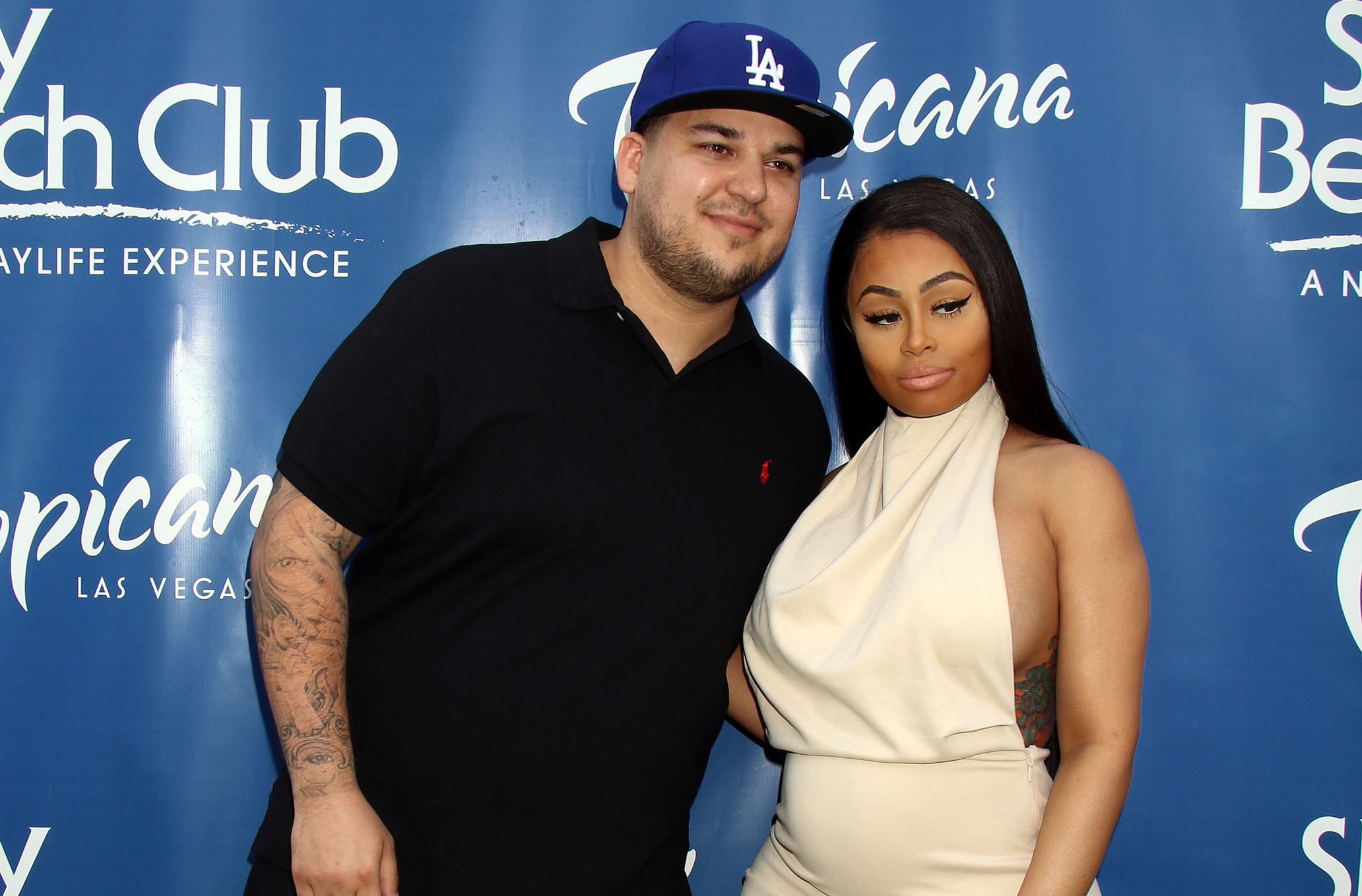 ROB KARDASHIAN and BLAC CHYNA Host Sky Beach Club Las Vegas
