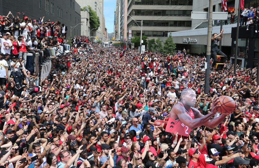 Toronto Raptors hold their victory parade after beating the Golden State Warriors in the NBA Finals