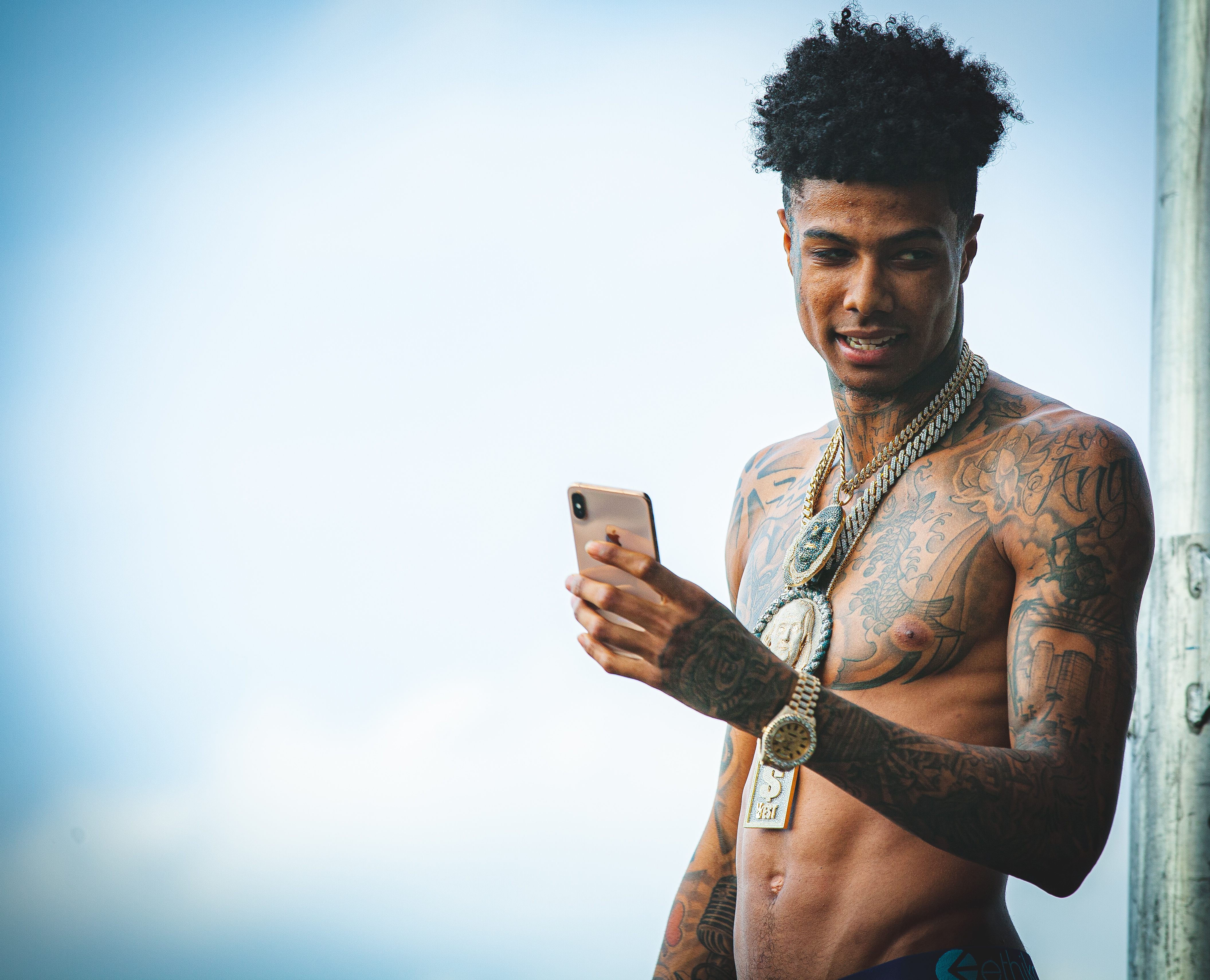 Twitter Is Comparing Blueface's BGC To A Cult After Tattoo or Go Home Video