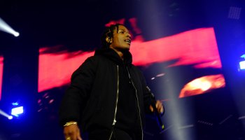 A$AP Rocky and Wiz Khalifa peform at the O2 Arena London